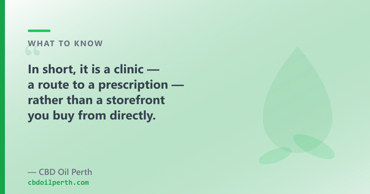 CA Clinics is a clinic for prescription medical cannabis; OTC CBD oil is a different product